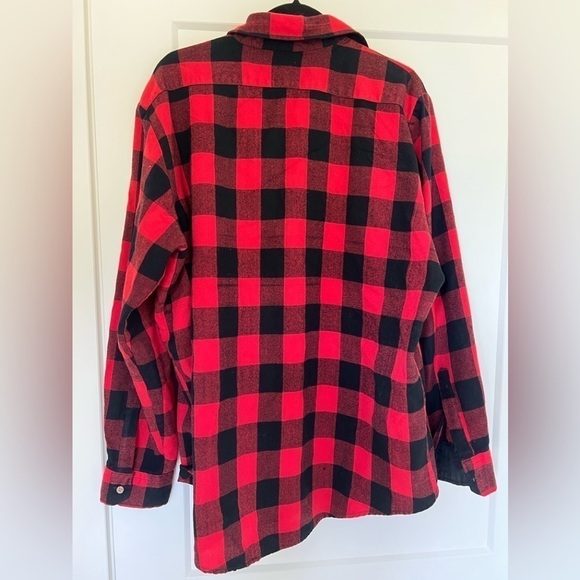 Vintage Sears Men's XL/Tall Unlined Lumberjack Plaid Button Down with Pockets - Picture 5 of 11
